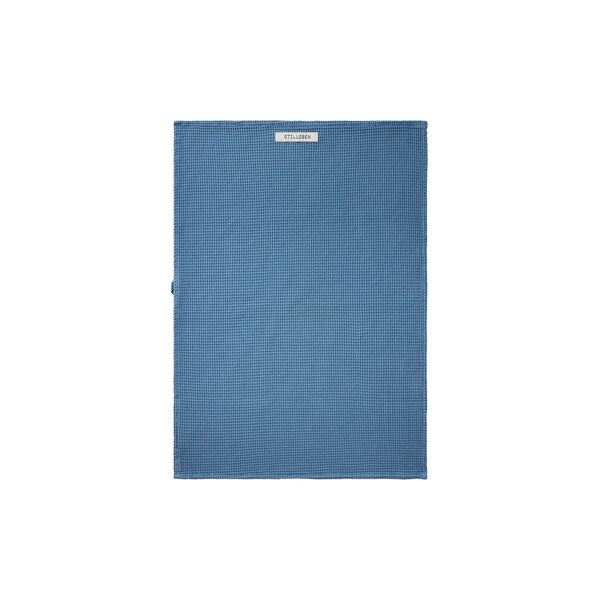 Viskestykke vaflet, denim blue, Stilleben