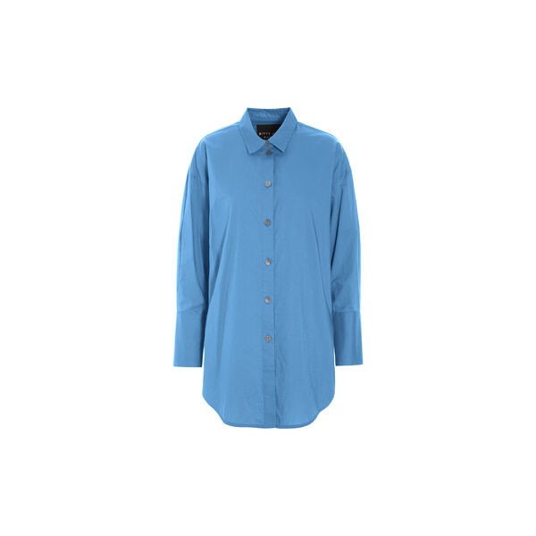 Core cotton stor skjorte, lake blue, BITTE KAI RAND