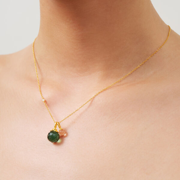 Berry Pendant M, gold/turmalin, Julie Sandlau