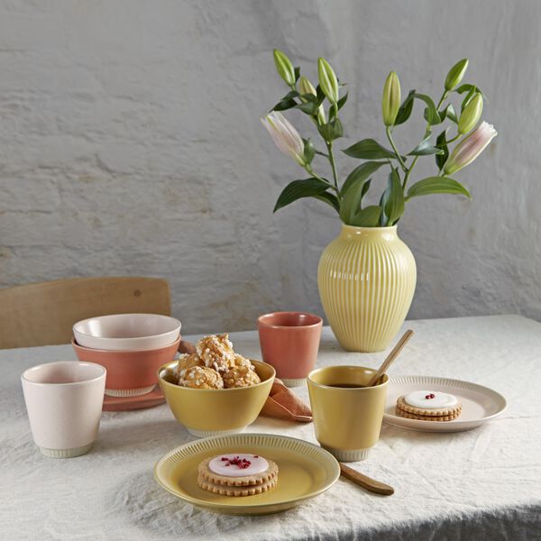 Køb Knabstrup med riller, yellow | Knabstrup Keramik