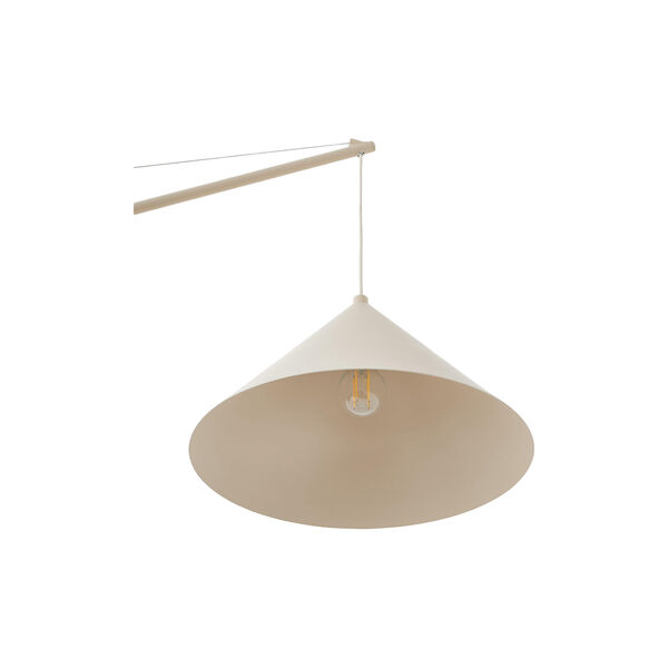 Reyna Reading Lamp with Travertine Base, light beige, Westwing Collection