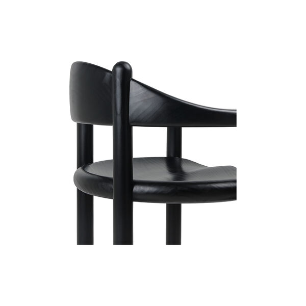 Daumiller Dining Armchair, brown/black pine, GUBI