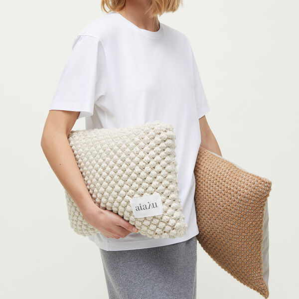 Haima Pillow, pure ecru Haima Pillow, pure ecru, Aiayu