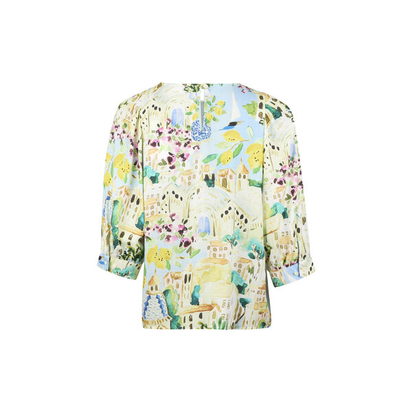 Carmen Blouse Puff sleeve, multi pattern, Stenstr&ouml;ms