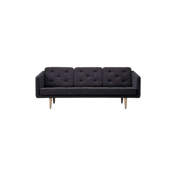 No. 1 2003 3 pers. sofa, m&oslash;rkegr&aring;/olieret eg, Fredericia Furniture