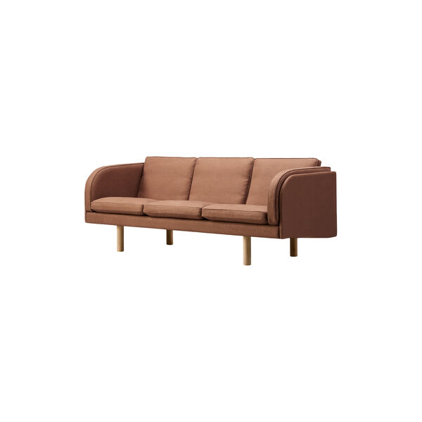 JG 3-pers. sofa, Grand Linen 4803/lysolieret eg, Fredericia Furniture