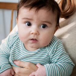 Baby Body Stripe, nile/offwhite, Serendipity