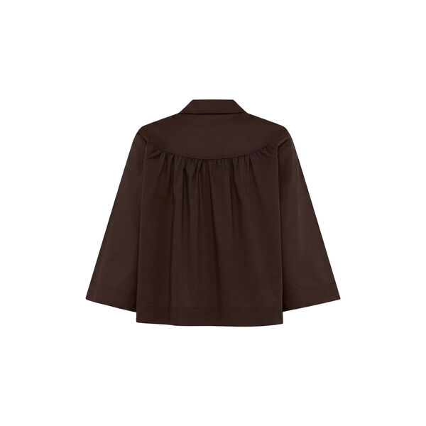 NOOS - Vilma Shirt, dark brown, LA RŌUGE