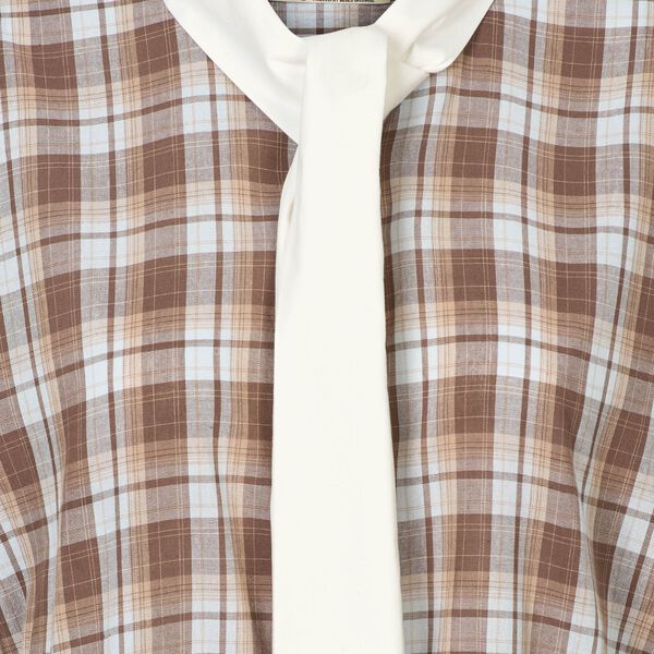 1032PBOLopez shirt, blue/brown check, PBO