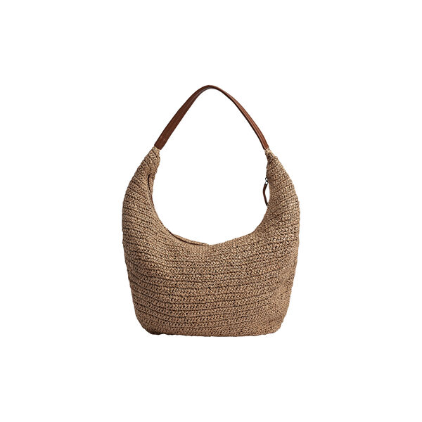 SoleaMBG Bag, Raffia, natural w/cognac, Markberg