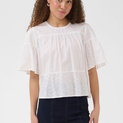 SuzannetSZ Blouse, bright white, Saint Tropez