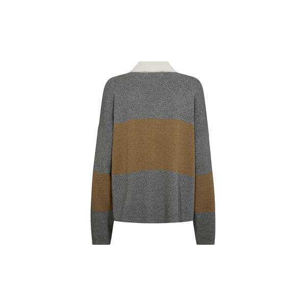 MMWylie Tani Bold Stripe Knit, true camel, MOS MOSH