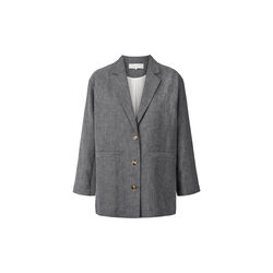 Luis uld blazer, grey herringbone, Studio Feder