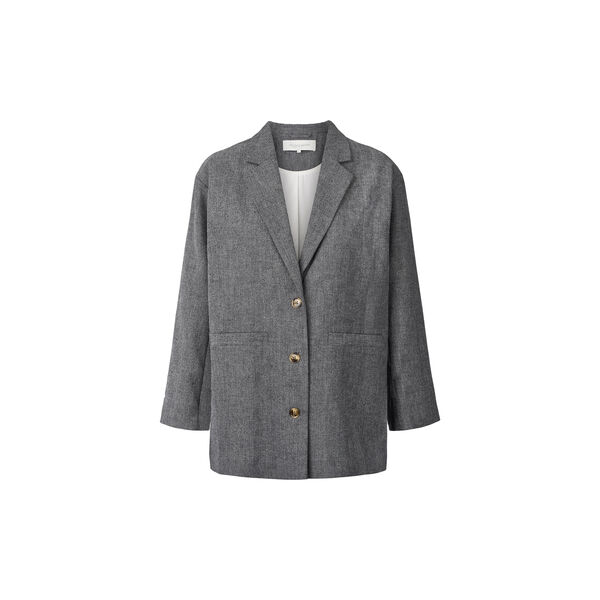 Luis uld blazer, grey herringbone, Studio Feder