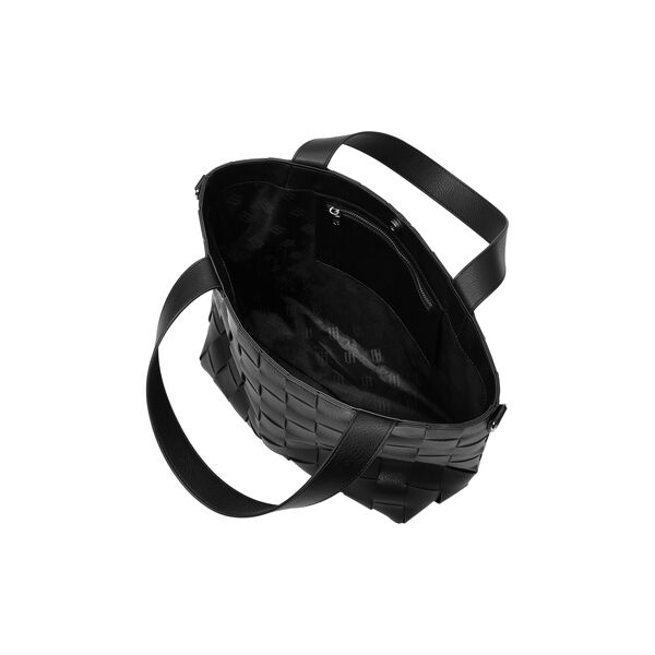 Braided Cross-Body Shopper, black, Ilse Jacobsen Hornb&aelig;k