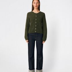 Crismd cardigan, army dust, Modstr&ouml;m