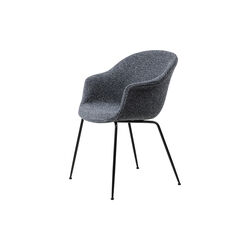 Bat Dining Chair Fully Upholstered, Around Bouclé 023/black matt, GUBI