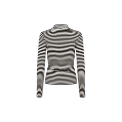 ESBlossom Stripe LS Turtleneck GOTS, snow white black stripe, esmé studios