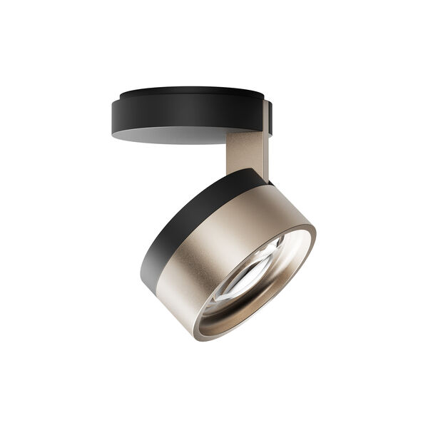 BLADE C1 SLIM loftlampe, matt black/satin gold, LIGHT-POINT