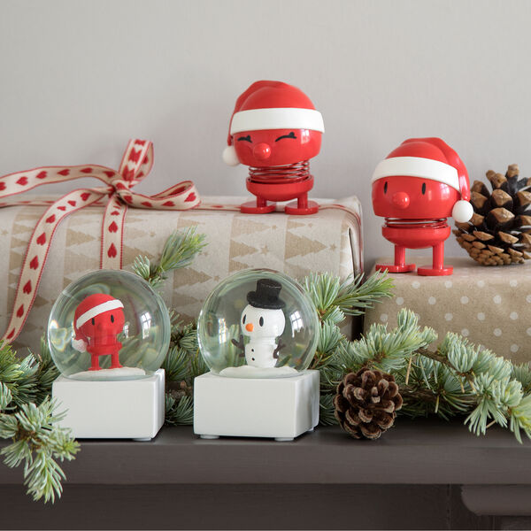 Snowman Snow Globe, white Snowman Snow Globe, white, Hoptimist