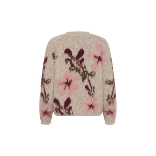 UliceSZ Pullover, tan winetasting blooms, Saint Tropez