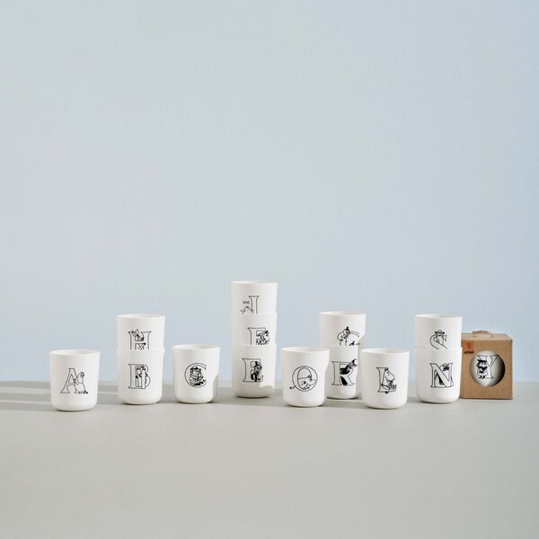 Moomin ABC kop J, moomin white, RIG-TIG
