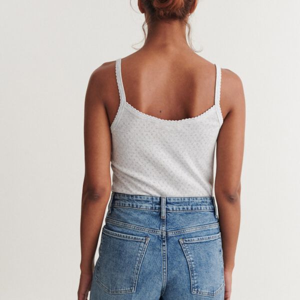 Arense Strap Top, light grey mel., Basic Apparel