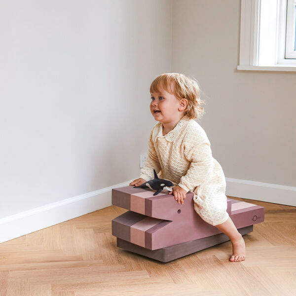 Krokodille L, vintage rose Krokodille L, vintage rose, bObles