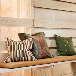 IDA Cushion, olive burgundy, Røros Tweed