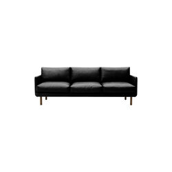 Emo 3-pers. sofa, SemiAni Black/r&oslash;get eg, Bruunmunch Furniture