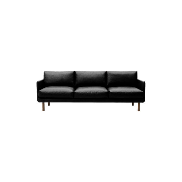 Emo 3-pers. sofa, SemiAni Black/r&oslash;get eg, Bruunmunch Furniture