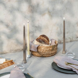LED Slim Taper Candle 32 cm 2 pcs, sandstone, Uyuni Lighting