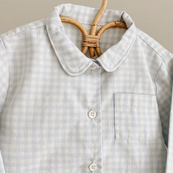 Classic Pyjamas, blue gingham, Lalaby