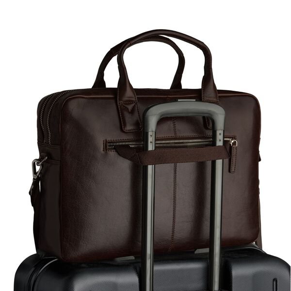KingstonMBG Laptop Bag, espresso brown, Markberg
