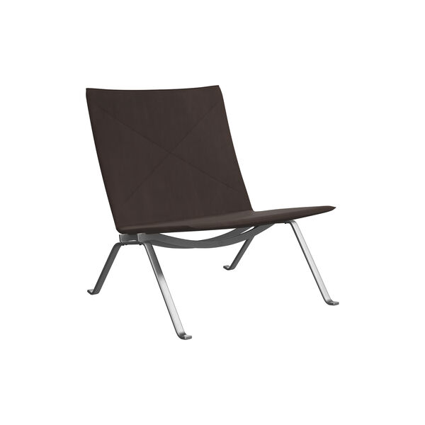 PK22&trade; loungestol, Haze dark brown, Fritz Hansen