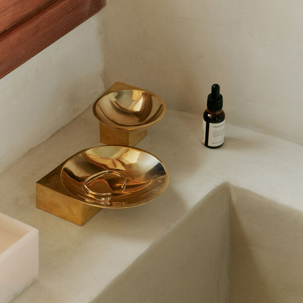 Santany Sk&aring;l Medium, brass, Ferm Living