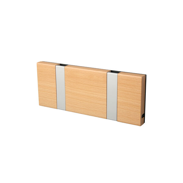 KNAX vandret 2 knager&aelig;kke, b&oslash;g/gr&aring;, LoCa