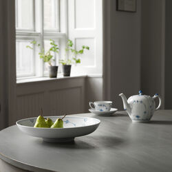 Musselmalet Riflet sk&aring;l 34 cm, Royal Copenhagen