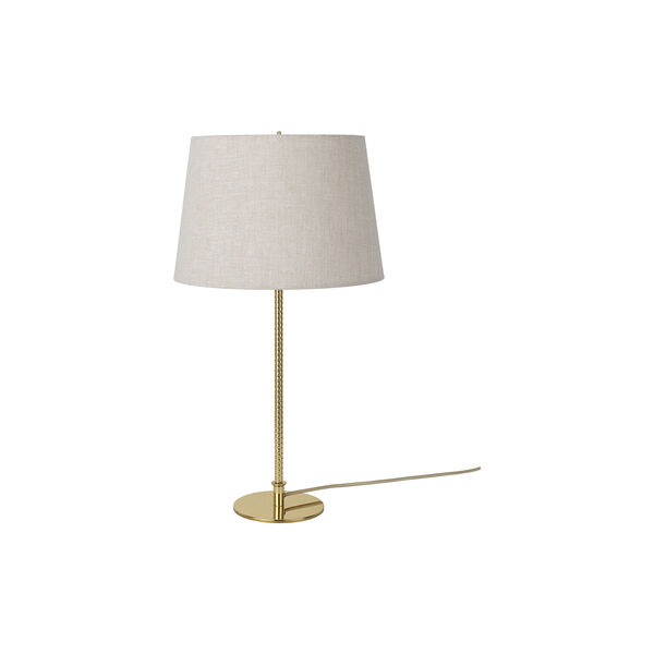9205 Table Lamp, brass/canvas, GUBI