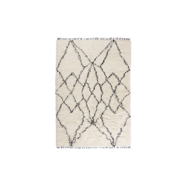 Ruffle gulvt&aelig;ppe, black, Linie Design