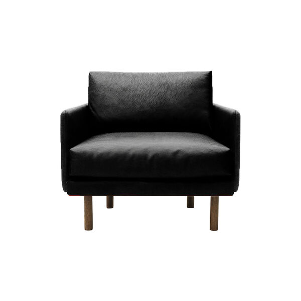 Emo l&aelig;nestol, SemiAni Black/r&oslash;get eg, Bruunmunch Furniture