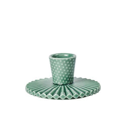 Pipanella Candlestick Fan Dot, spruce, Dottir Nordic Design
