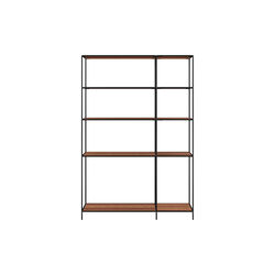 Original Shelf 1+1, walnut, Abstracta® System