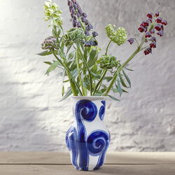 Tulle vase, bl&aring;, K&auml;hler