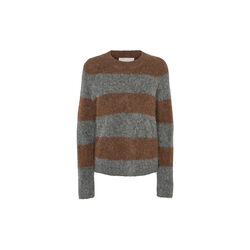 6873RDFNewKenza knit, chocolat, RUE de FEMME