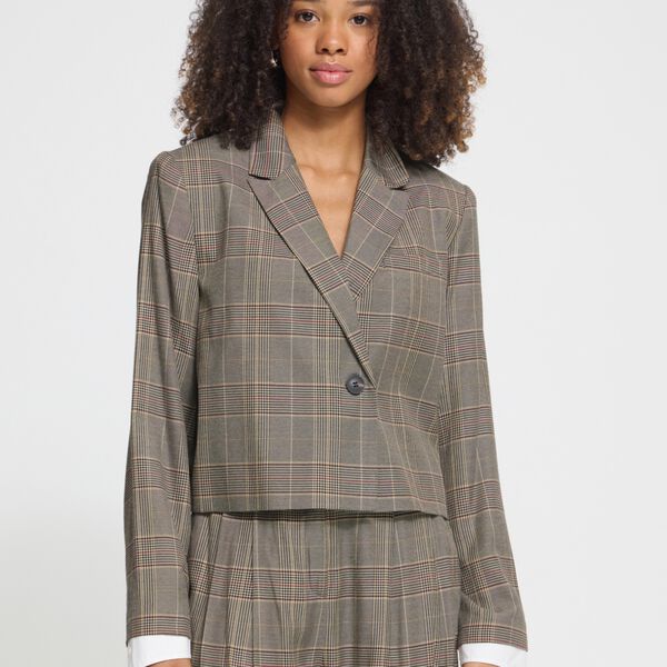 IHLAITO Blazer, black/toasted check, ICHI
