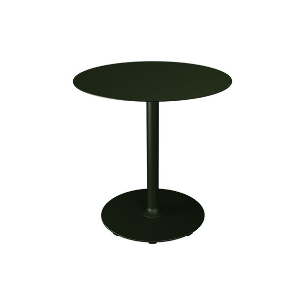 PICO Café Table with Round Base Ø 74, olive green, HOUE