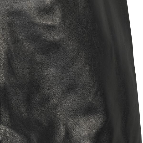 1034PBOKomi leather skirt, black, PBO