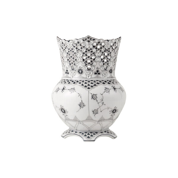 Sort Musselmalet Helblonde vase 22 cm Sort Musselmalet Helblonde vase 22 cm, Royal Copenhagen