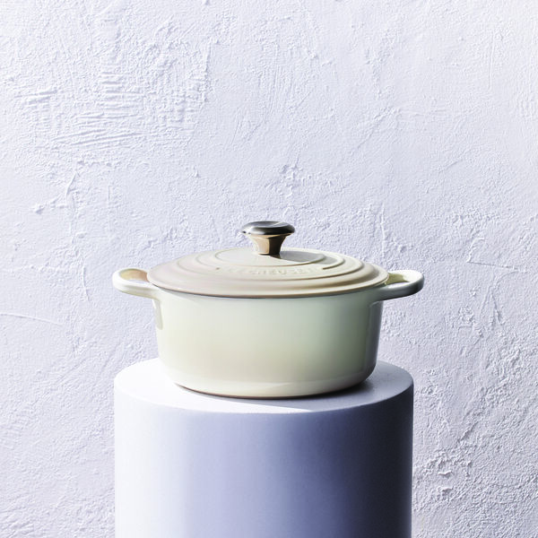 Signature rund gryde &Oslash; 28 cm, meringue, Le Creuset